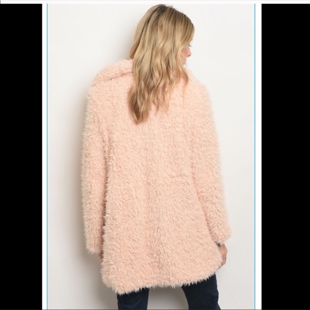 Blush Sherpa Lined Jacket - Picture 2 of 6